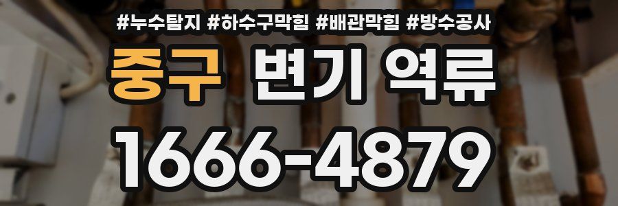 중구 변기 역류
