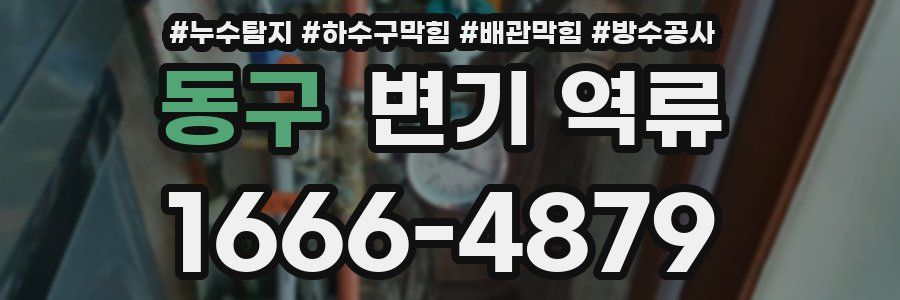 동구 변기 역류