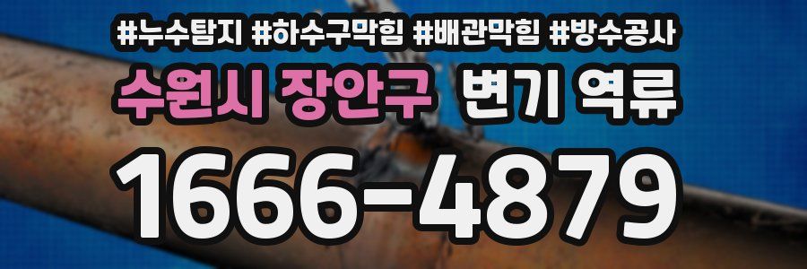수원시 장안구 변기 역류