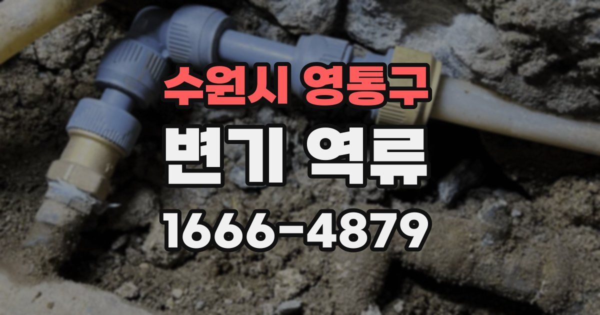 수원시 영통구 변기 역류