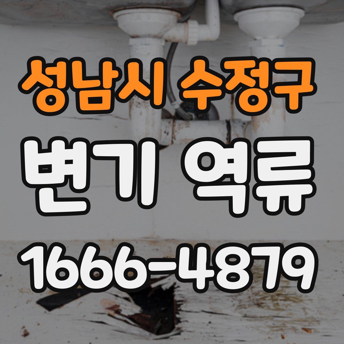 성남시 수정구 변기 역류