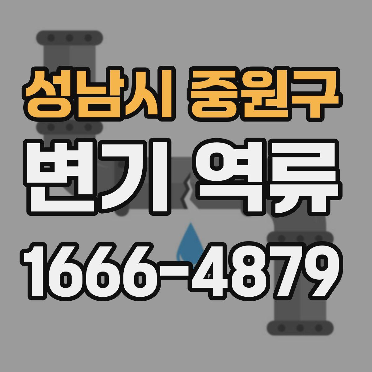 성남시 중원구 변기 역류