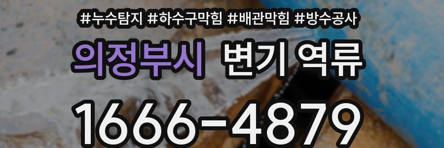 의정부시 변기 역류