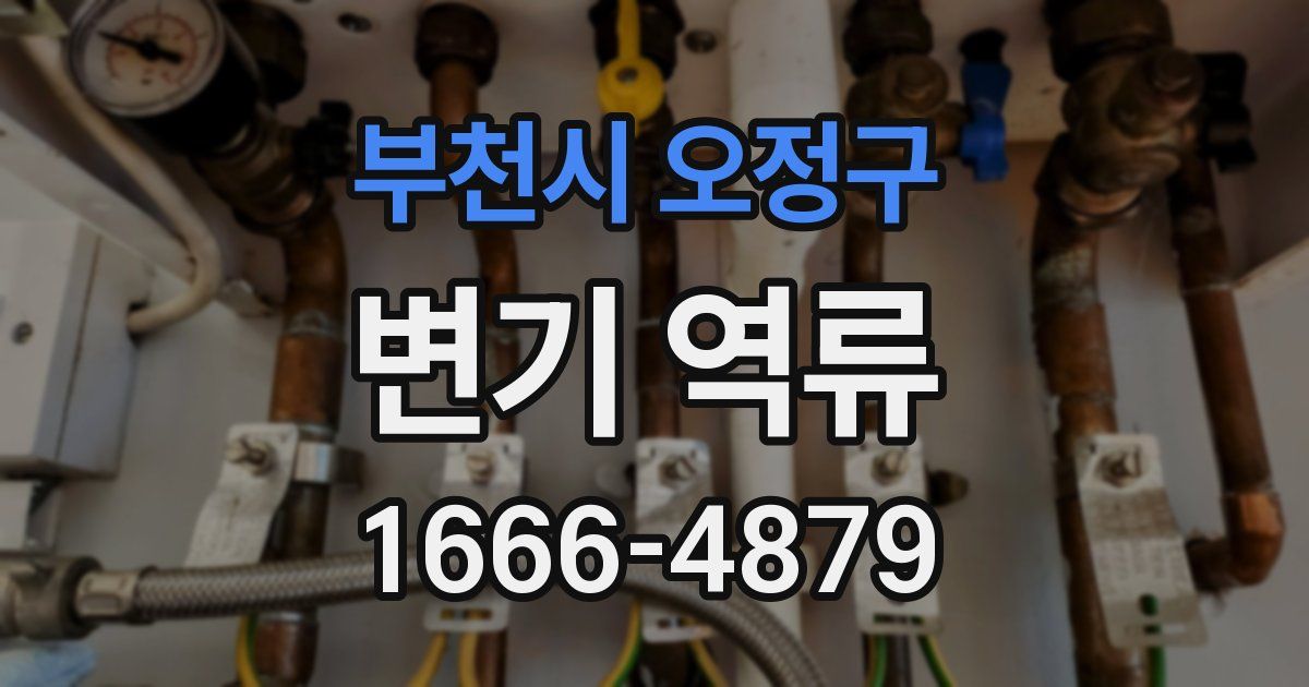 부천시 오정구 변기 역류