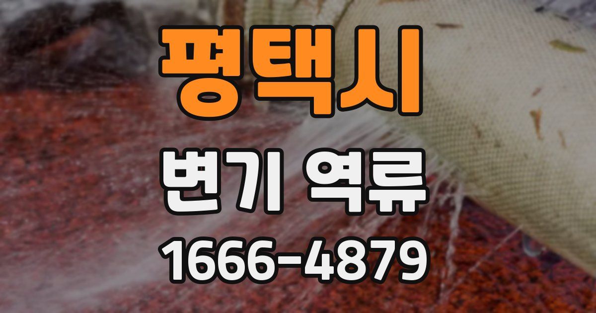 평택시 변기 역류