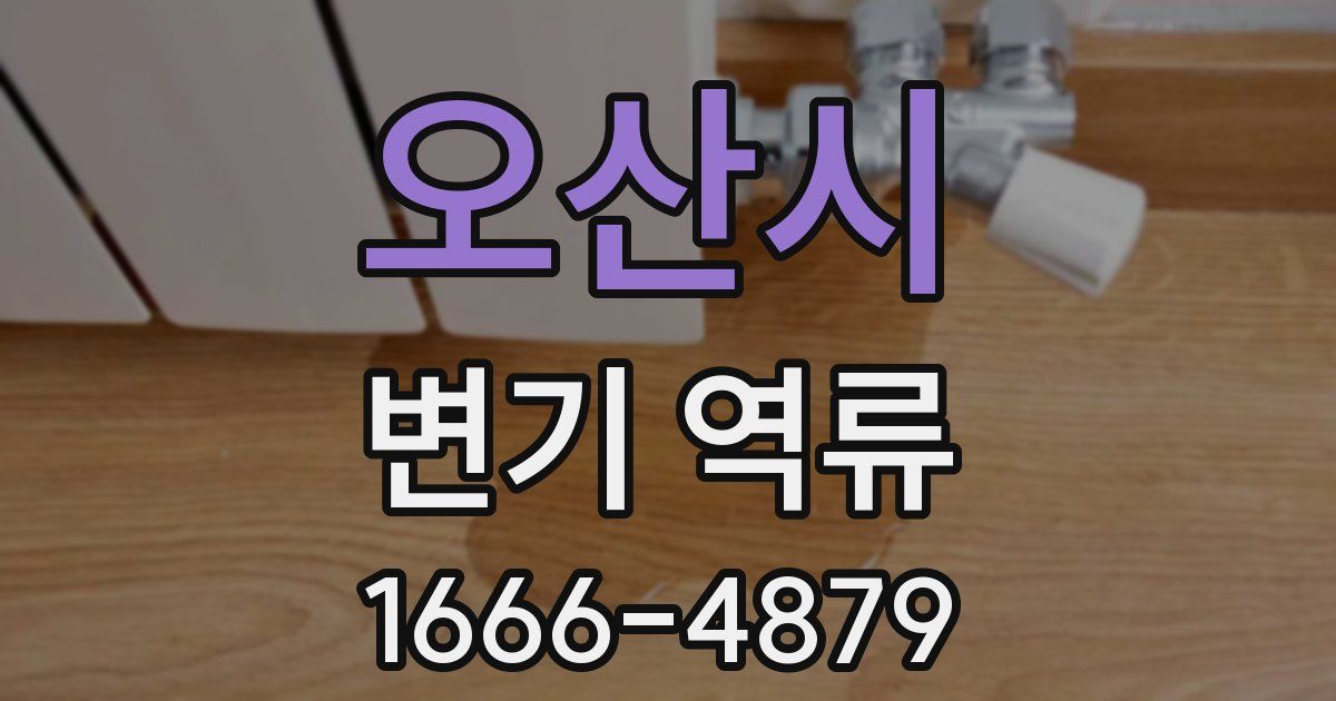 오산시 변기 역류