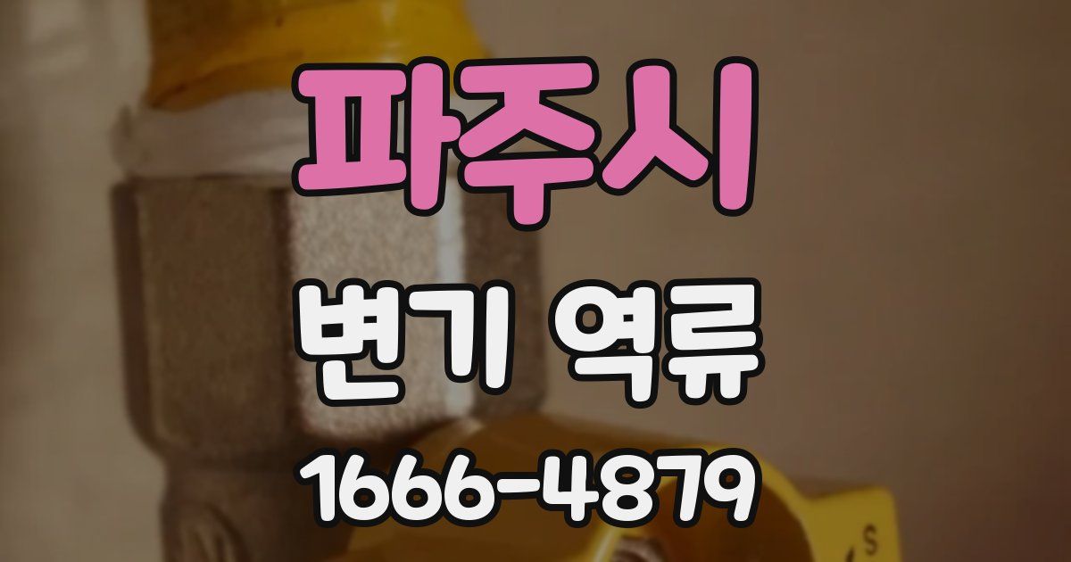 파주시 변기 역류