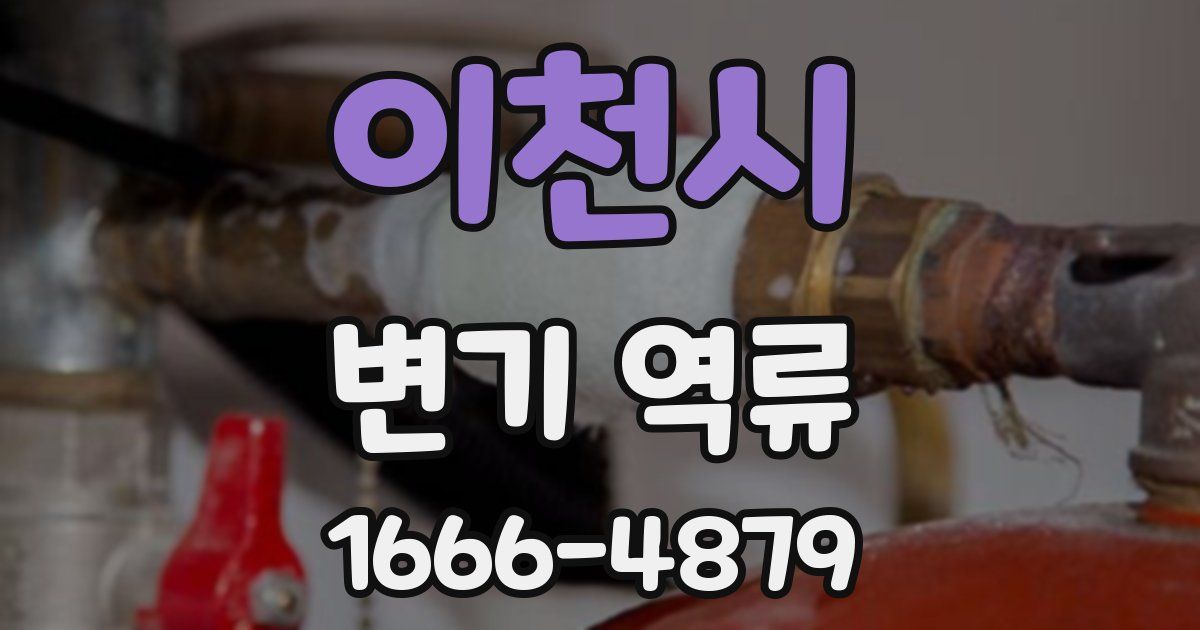 이천시 변기 역류