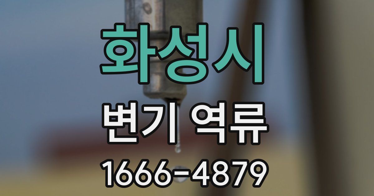 화성시 변기 역류