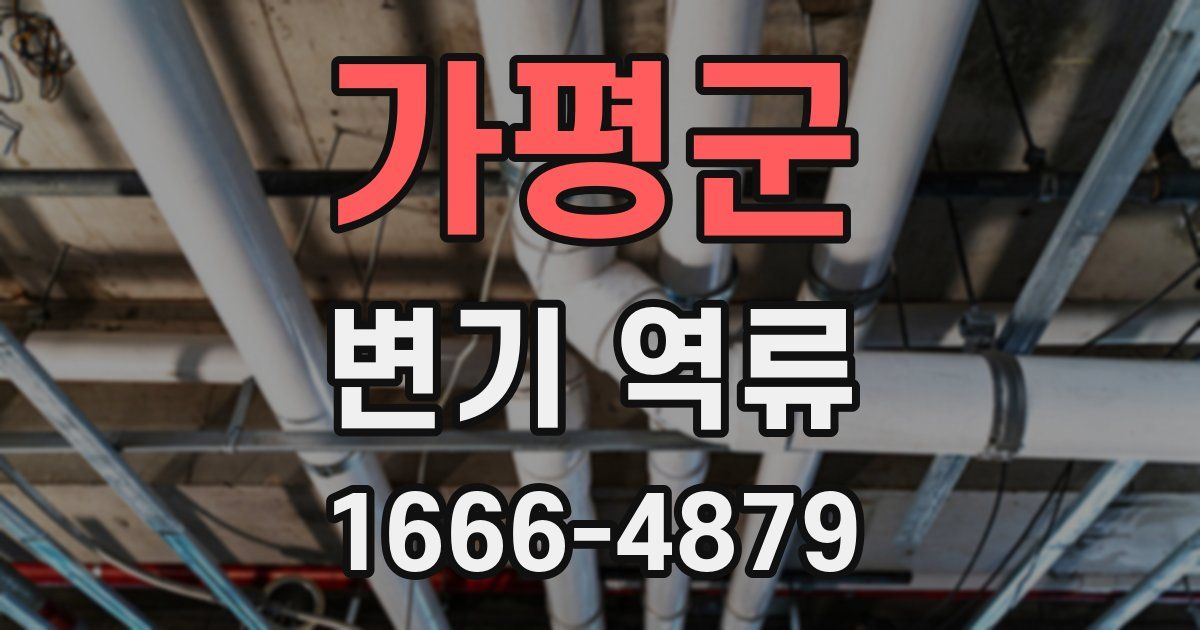 가평군 변기 역류