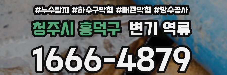 청주시 흥덕구 변기 역류