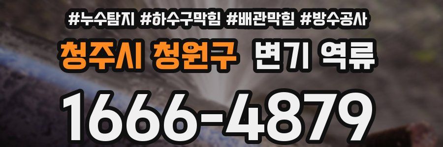청주시 청원구 변기 역류