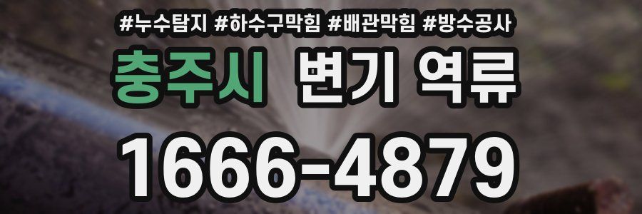 충주시 변기 역류
