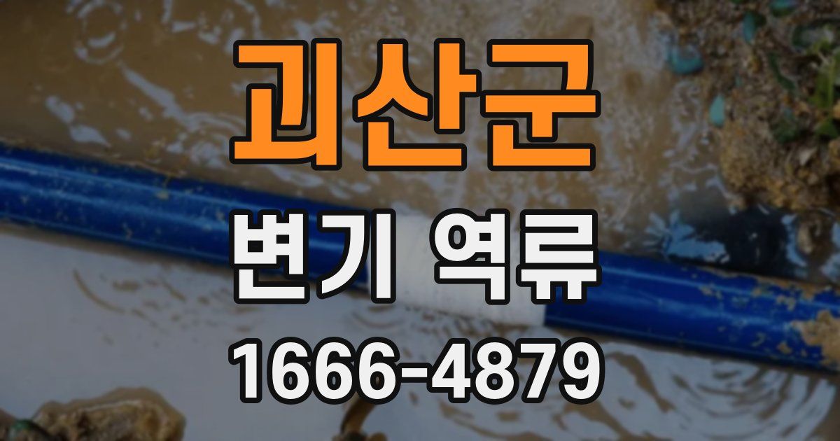 괴산군 변기 역류