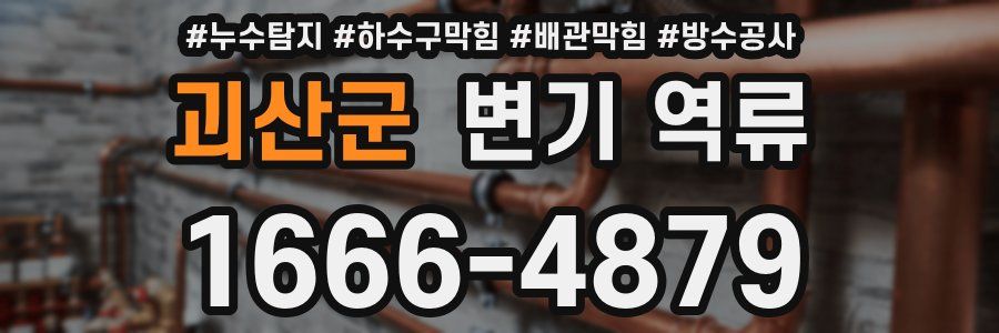 괴산군 변기 역류