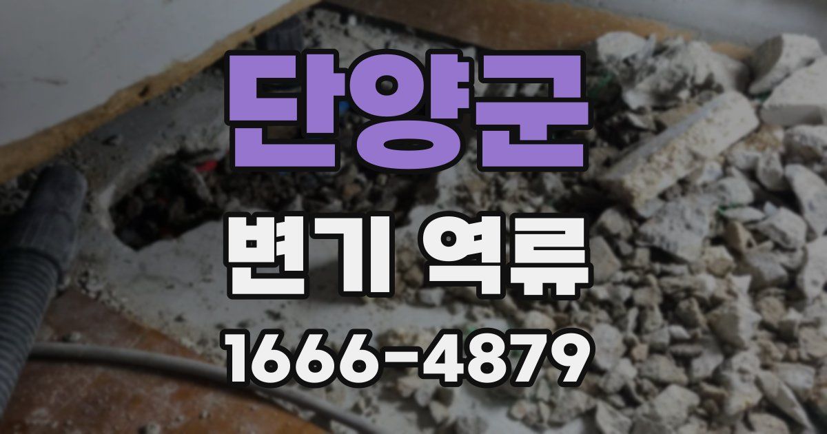단양군 변기 역류