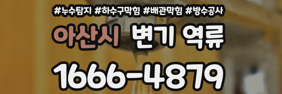 아산시 변기 역류