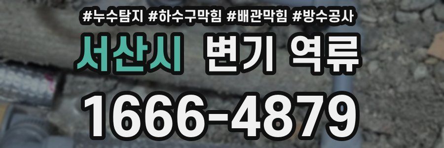 서산시 변기 역류