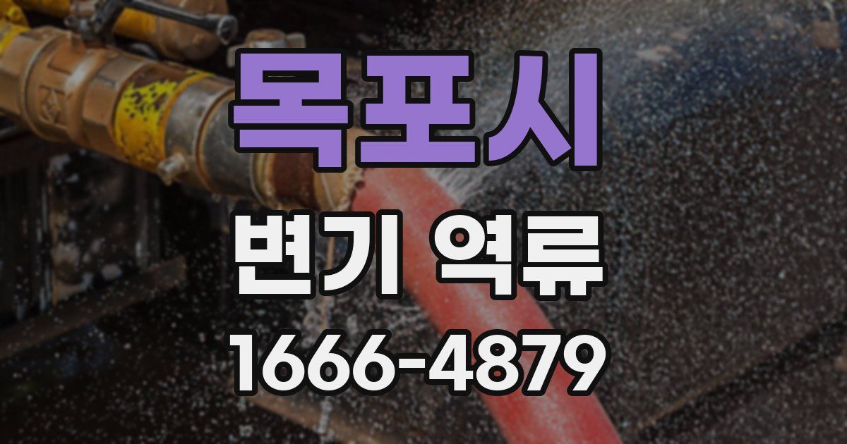 목포시 변기 역류