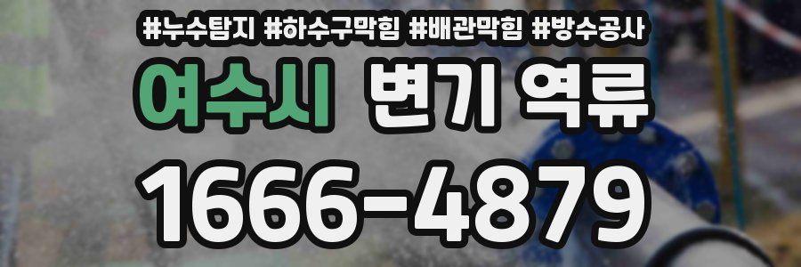 여수시 변기 역류