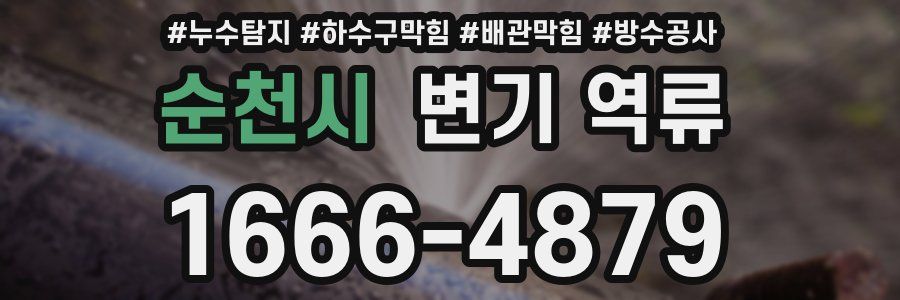 순천시 변기 역류