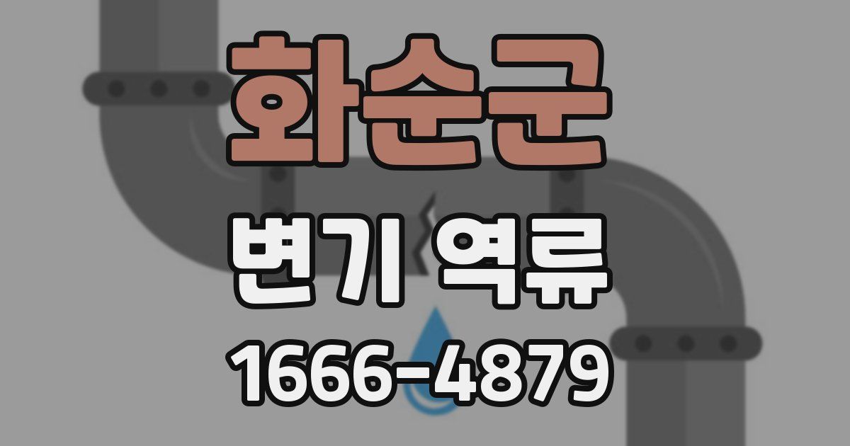화순군 변기 역류