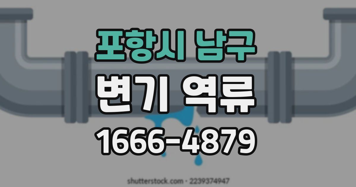 포항시 남구 변기 역류