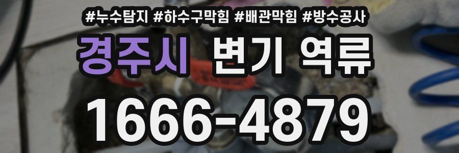 경주시 변기 역류