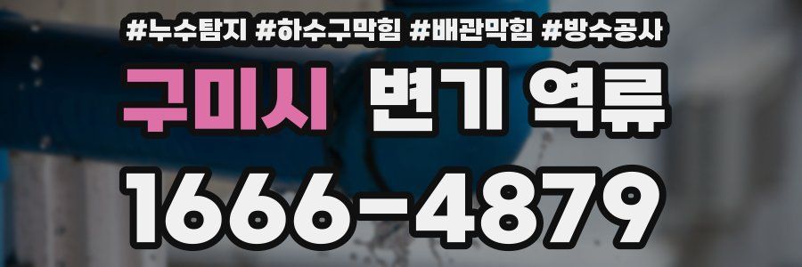 구미시 변기 역류