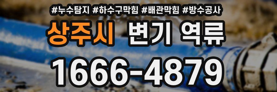 상주시 변기 역류