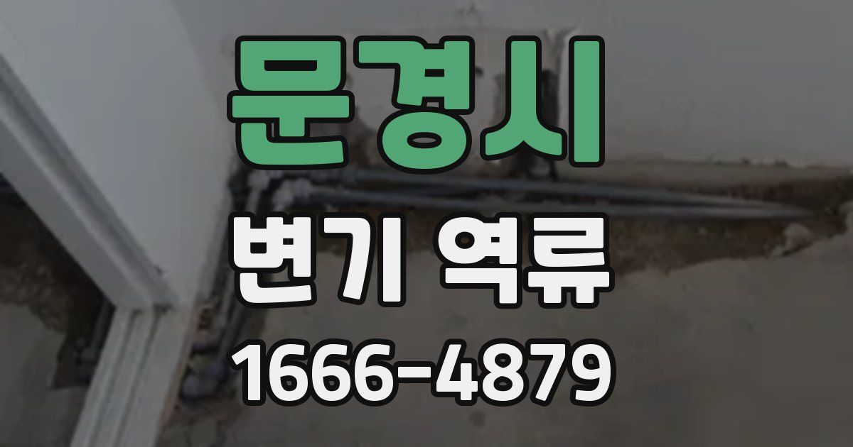 문경시 변기 역류