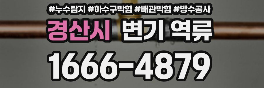 경산시 변기 역류