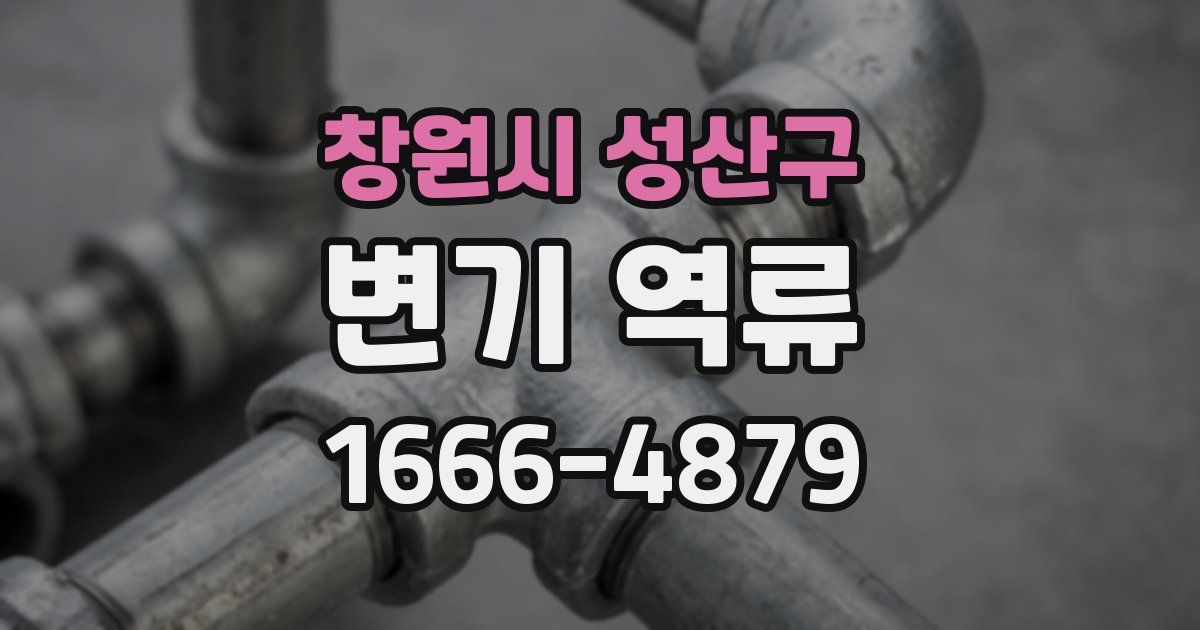창원시 성산구 변기 역류