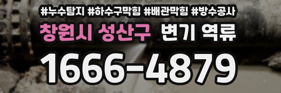 창원시 성산구 변기 역류