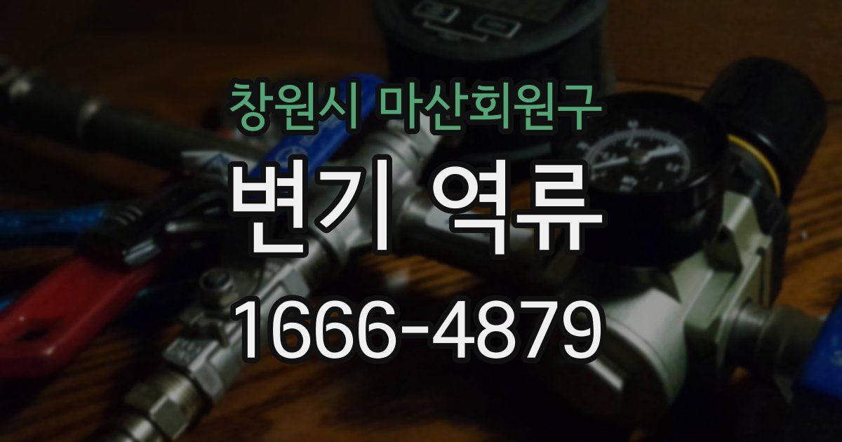 창원시 마산회원구 변기 역류