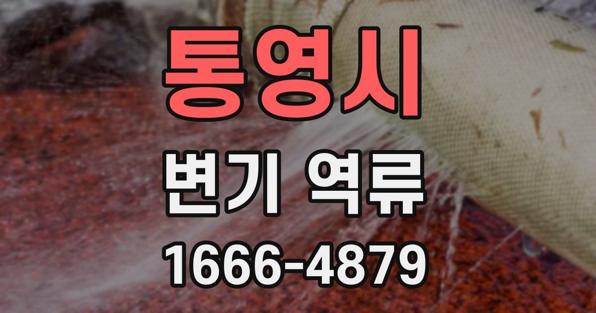 통영시 변기 역류