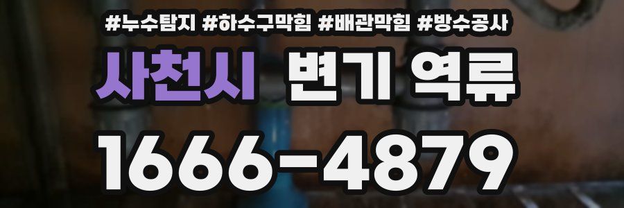 사천시 변기 역류