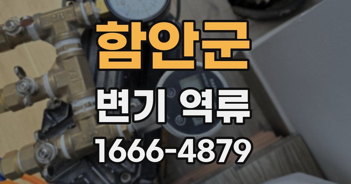 함안군 변기 역류