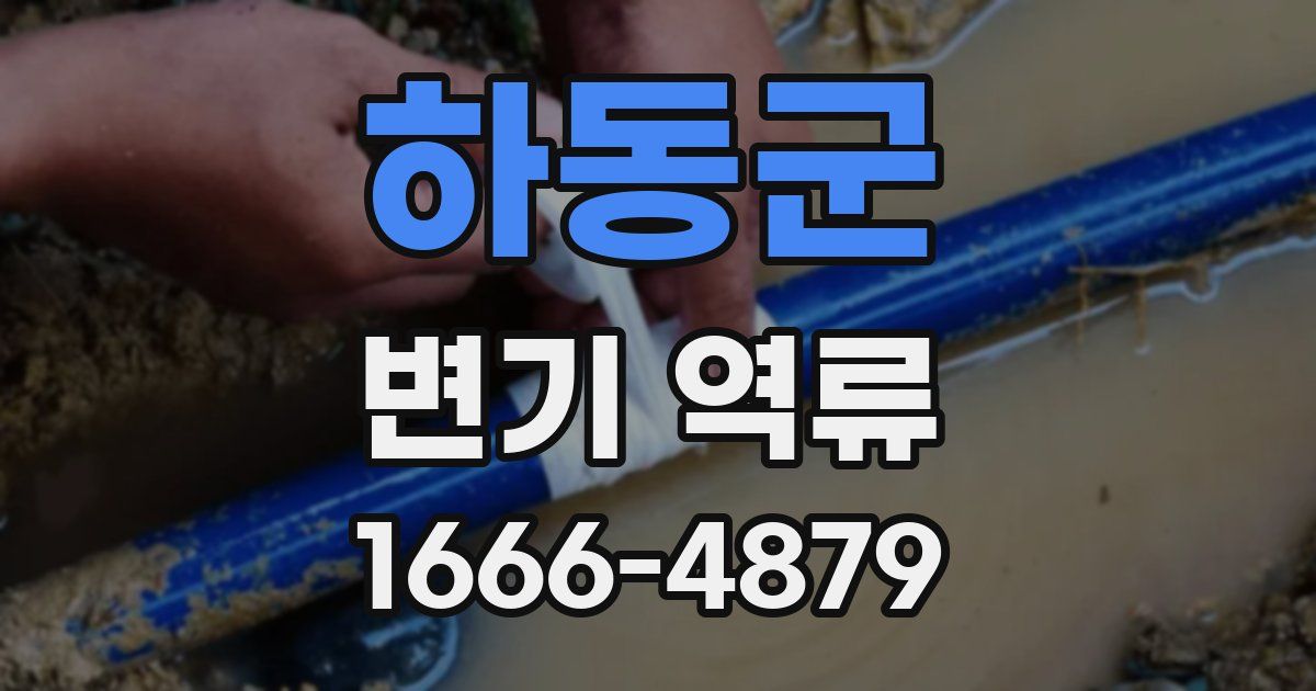 하동군 변기 역류