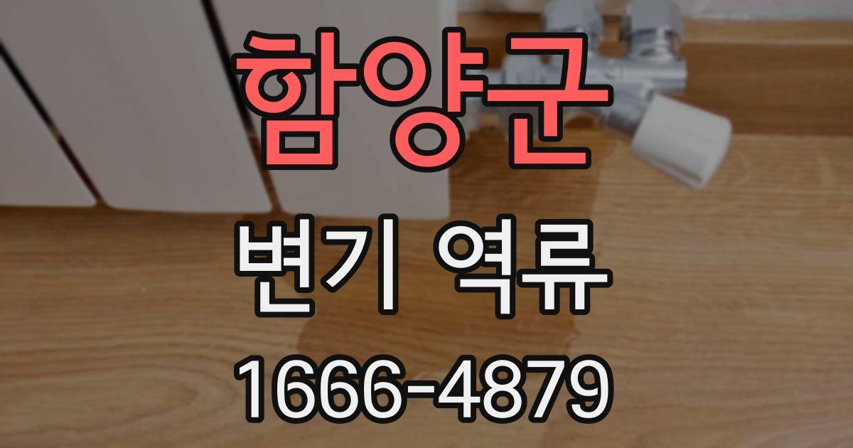 함양군 변기 역류