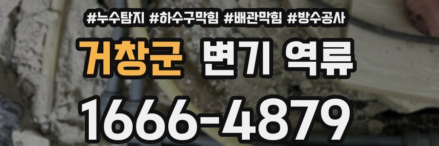 거창군 변기 역류