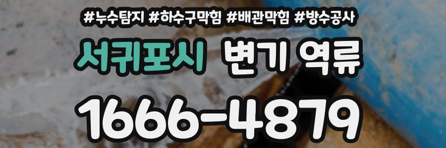 서귀포시 변기 역류