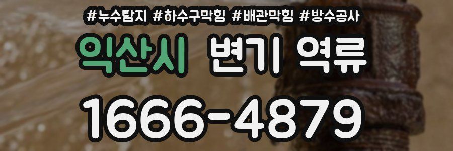 익산시 변기 역류