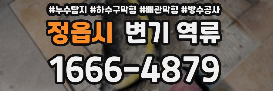 정읍시 변기 역류