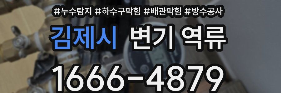 김제시 변기 역류