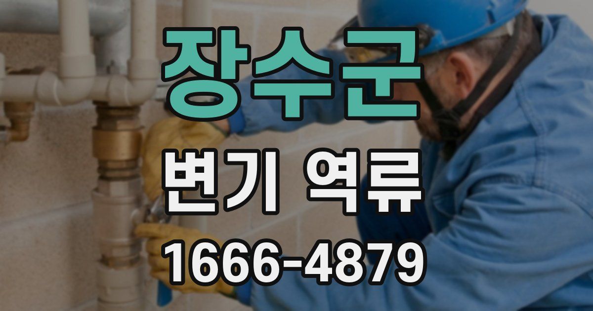 장수군 변기 역류