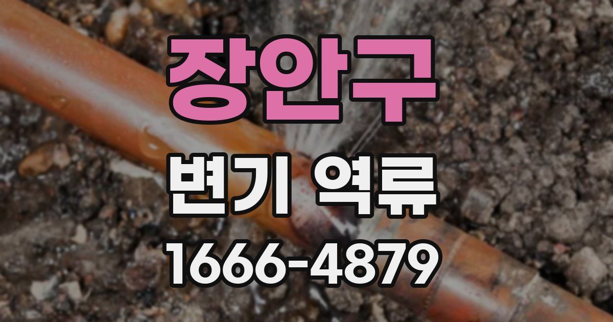 장안구 변기 역류