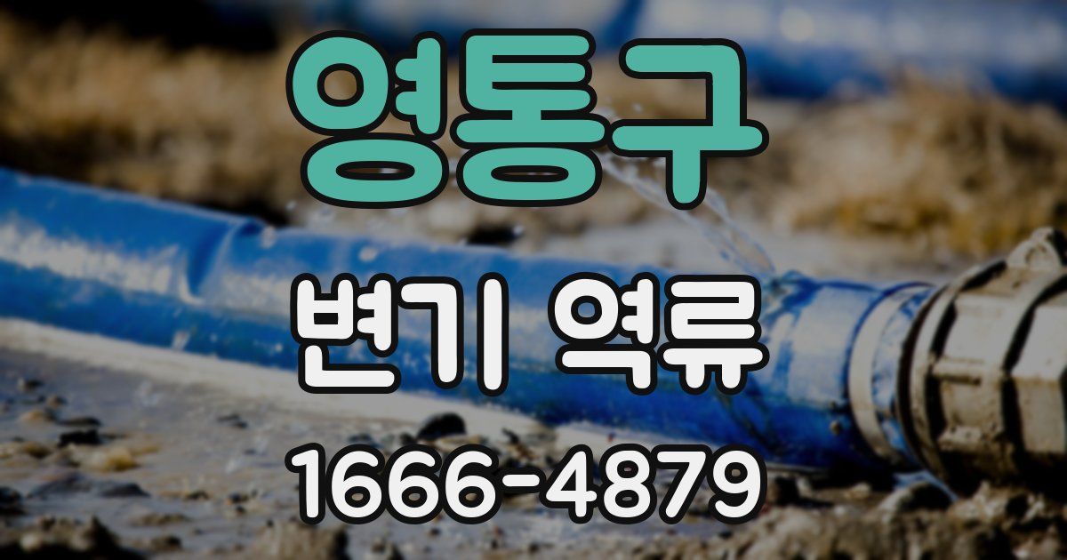 영통구 변기 역류