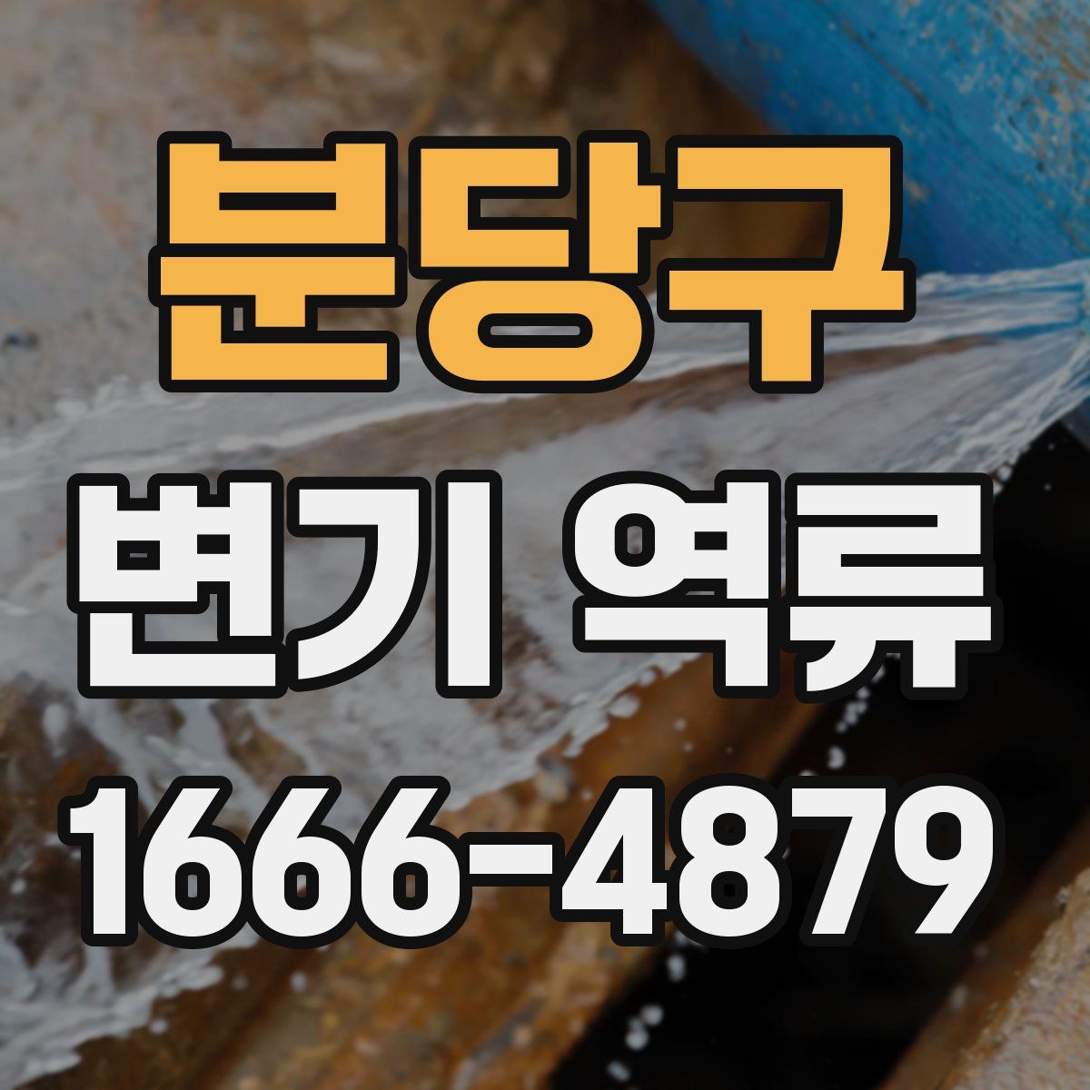 분당구 변기 역류