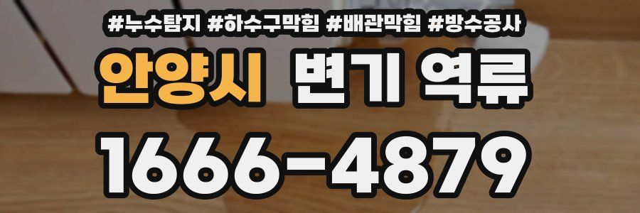 안양시 변기 역류